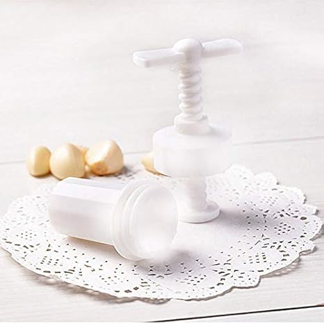 Rotating Garlic Press Manual Garlic Mincer Screw-Type Garlic Crusher Kitchen Tool
