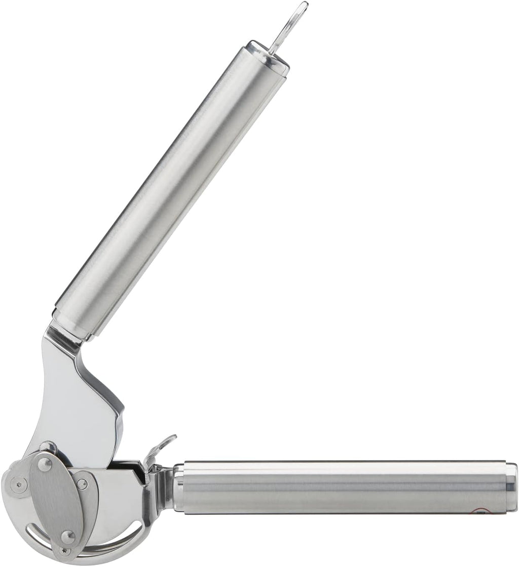 Long Handle Stainless Steel Garlic Press Heavy-Duty Garlic Crusher with Large Chamber