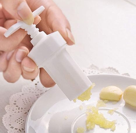 Rotating Garlic Press Manual Garlic Mincer Screw-Type Garlic Crusher Kitchen Tool