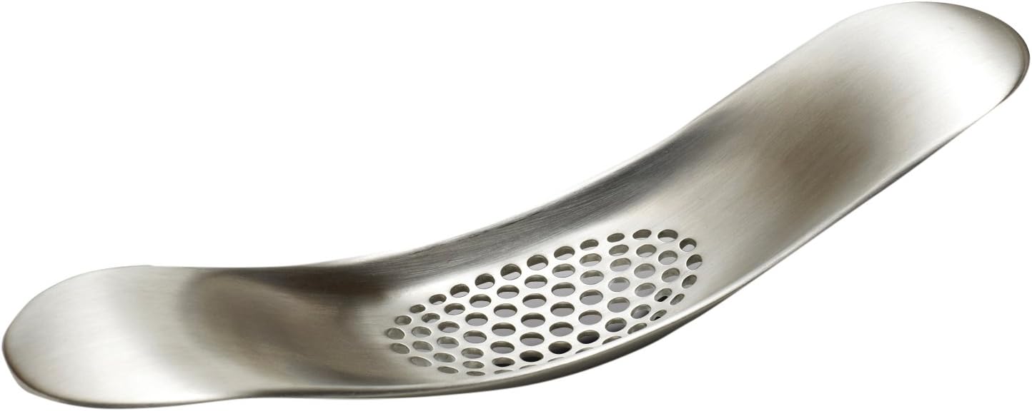Stainless Steel Garlic Press Rocker Handheld Garlic Crusher Ergonomic Garlic Mincer Kitchen Tool