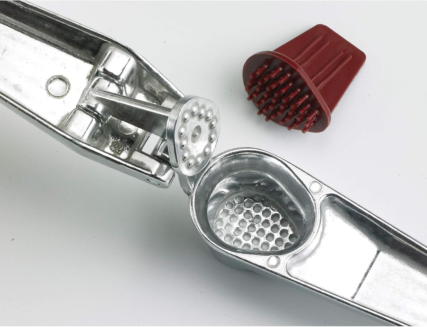 Classic Metal Garlic Press Handheld Garlic Crusher Durable Manual Garlic Mincer
